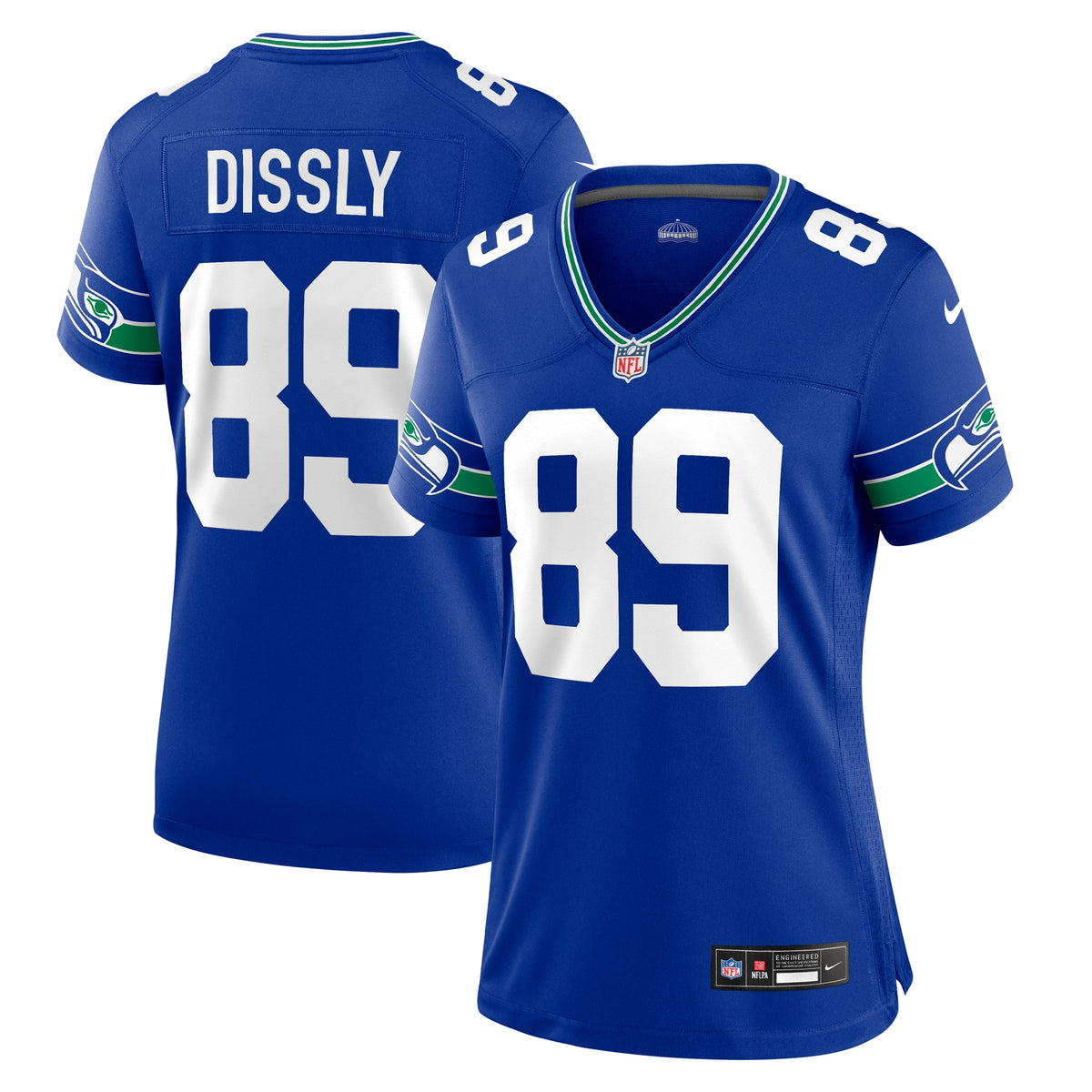 Will Dissly Seattle Seahawks Nike Women s Throwback Player Game Jersey Royal