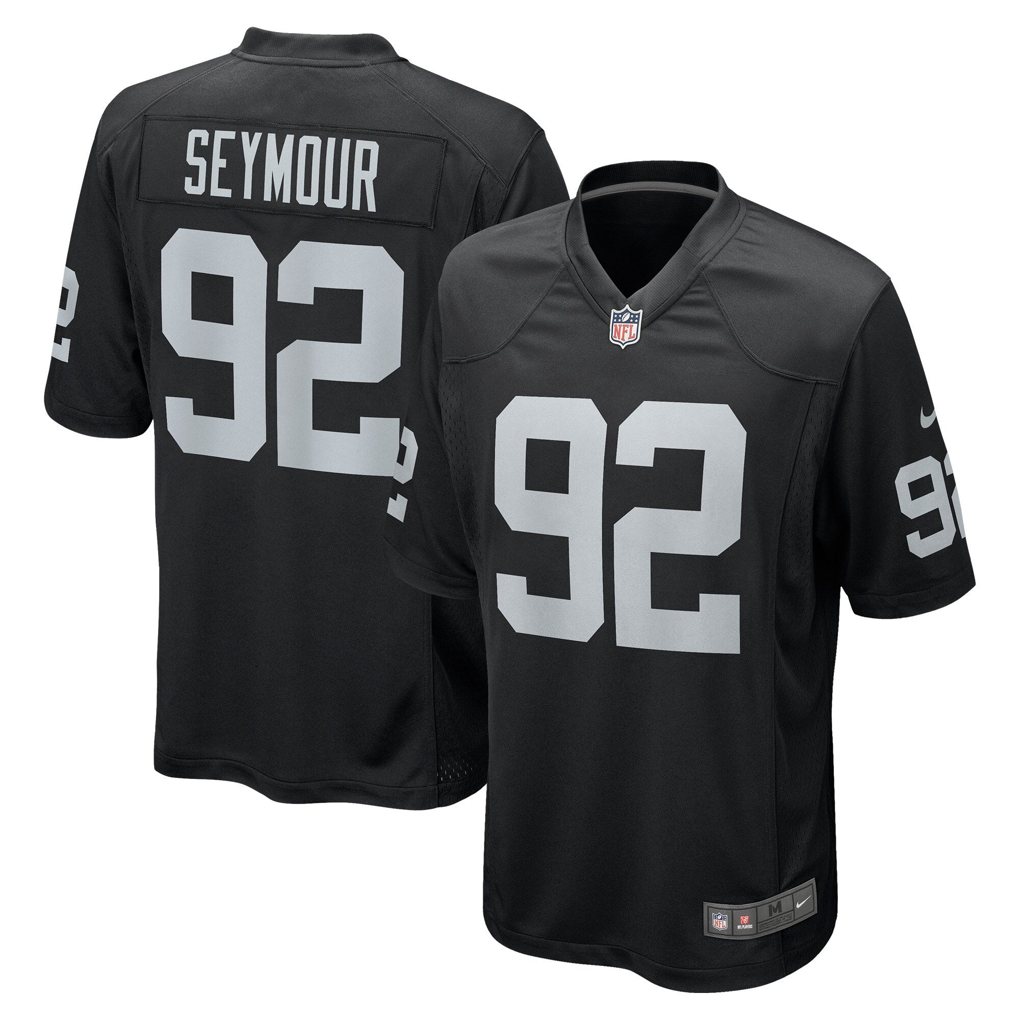 Richard Seymour Las Vegas Raiders Nike Retired Player Game Jersey   Black