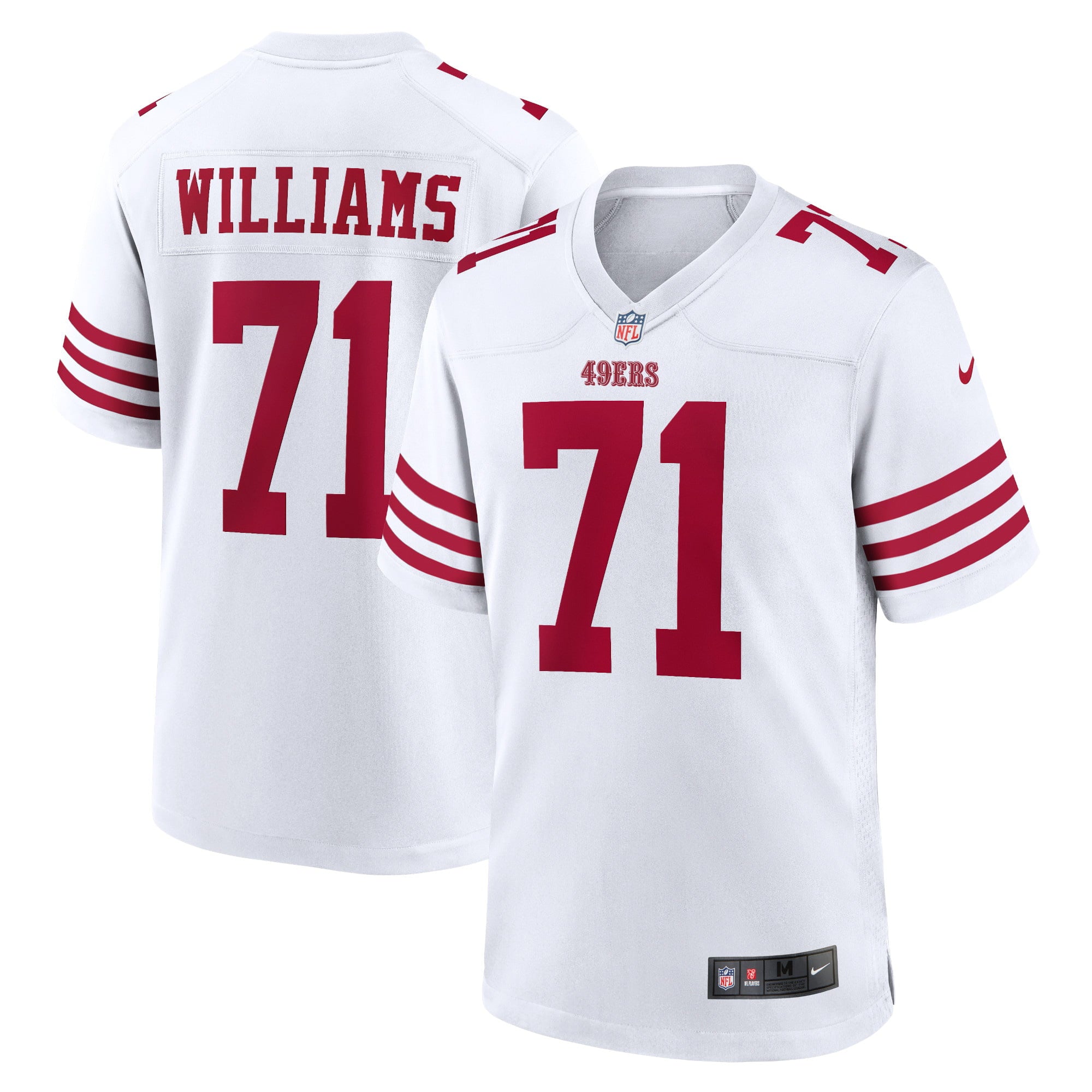 Men s Nike Trent Williams White San Francisco 49ers Player Game Jersey