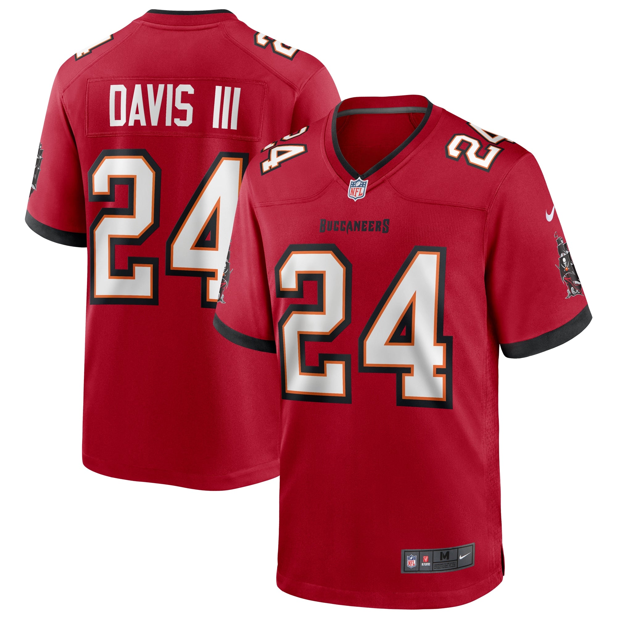 Carlton Davis III Tampa Bay Buccaneers Nike Game Player Jersey   Red