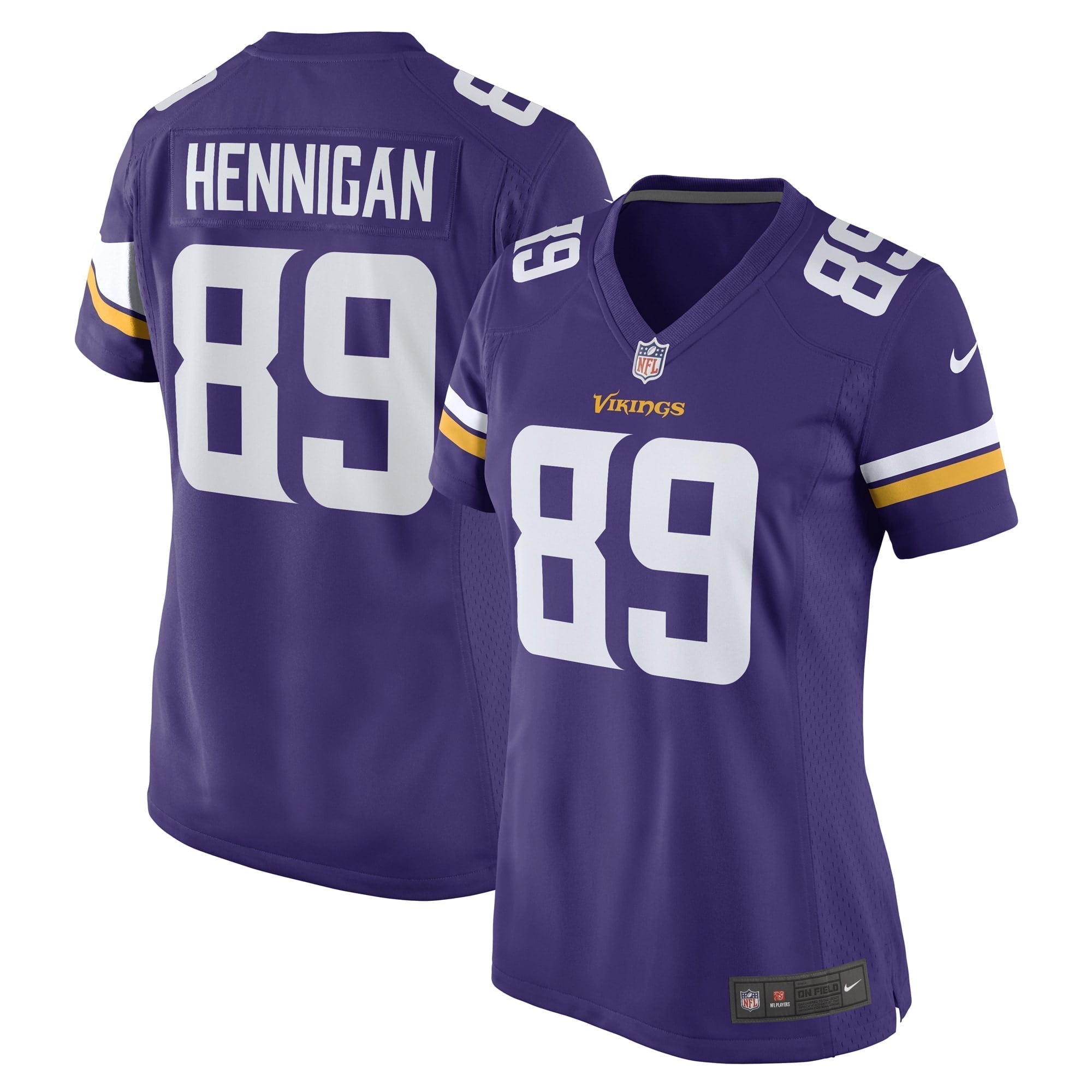 Women s Nike Thomas Hennigan Purple Minnesota Vikings Game Player Jersey
