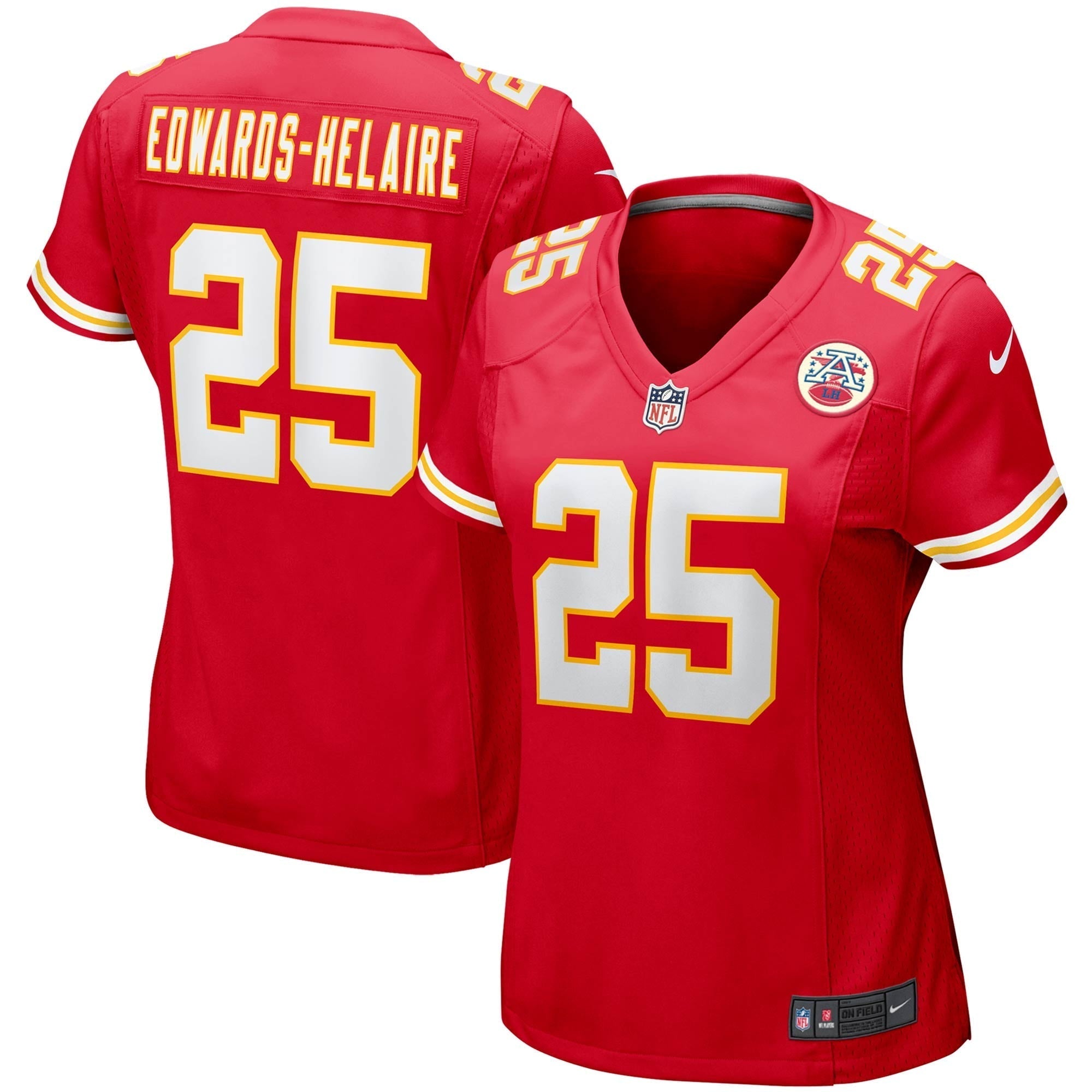 Women s Nike Clyde Edwards-Helaire Red Kansas City Chiefs Player Game Team Jersey