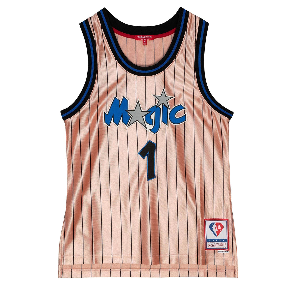 Womens 75th Anniversary Rose Gold Swingman Penny Hardaway Orlando Magic 1993-94 Jersey