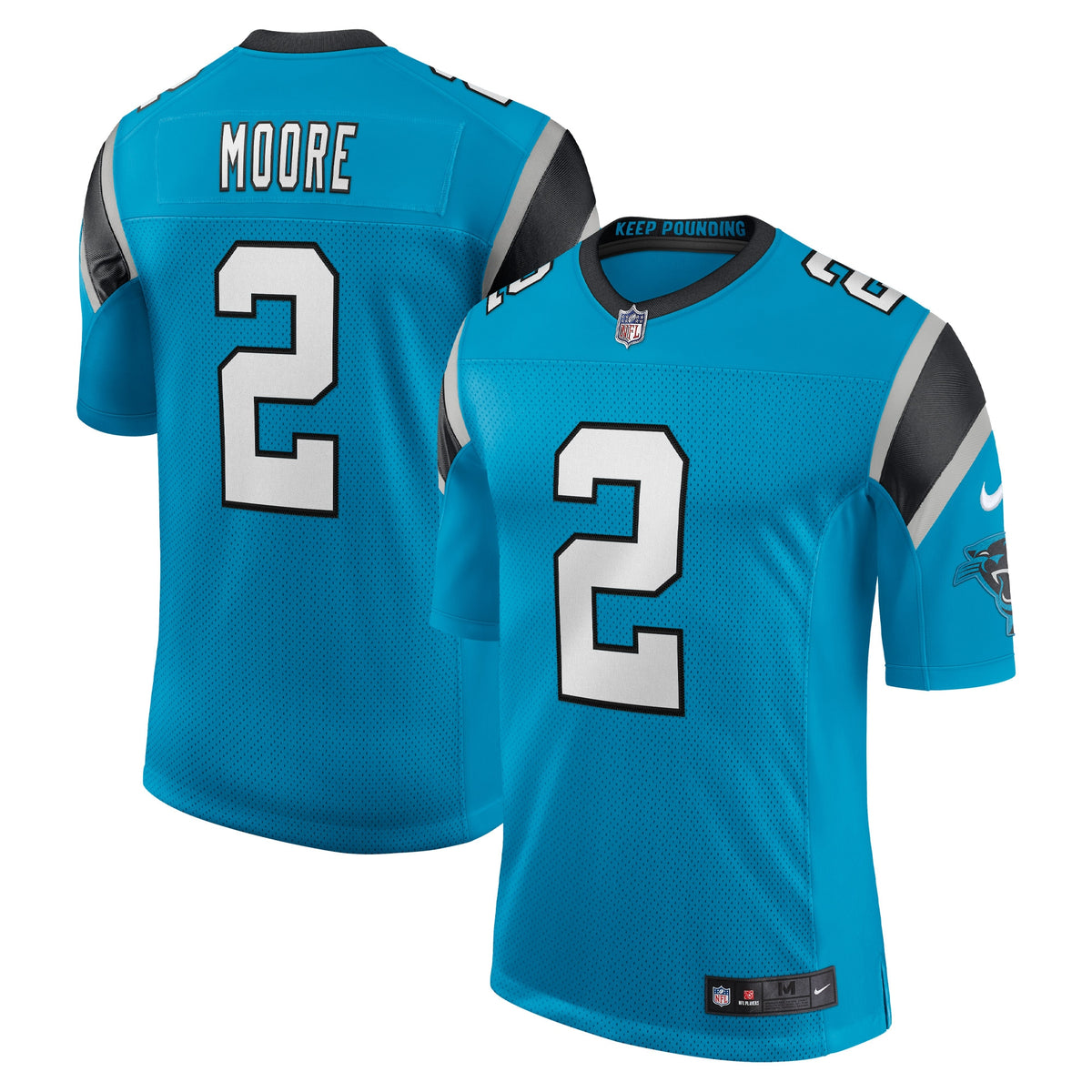 D.J. Moore Carolina Panthers Nike Vapor Limited Jersey   Blue