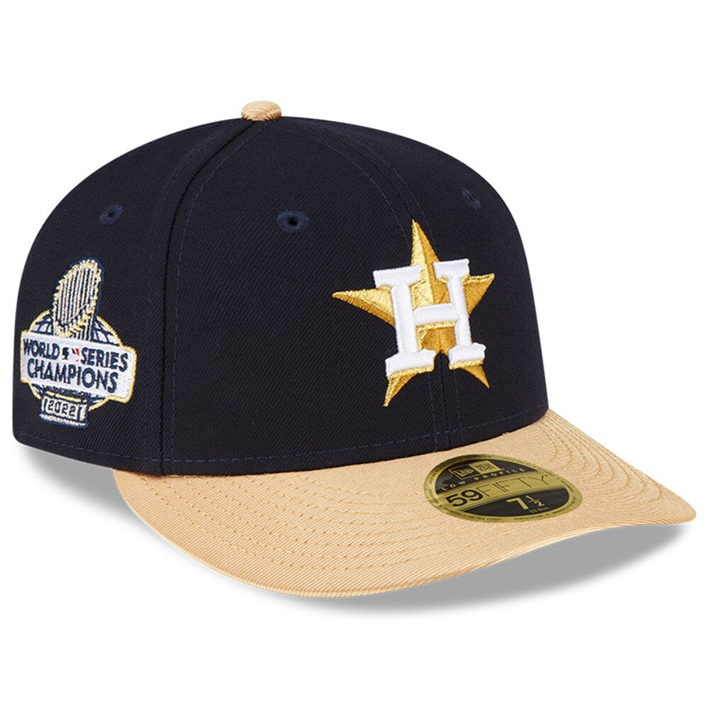Houston Astros New Era 2023 Gold Collection Low Profile 59FIFTY Fitted Hat - Navy