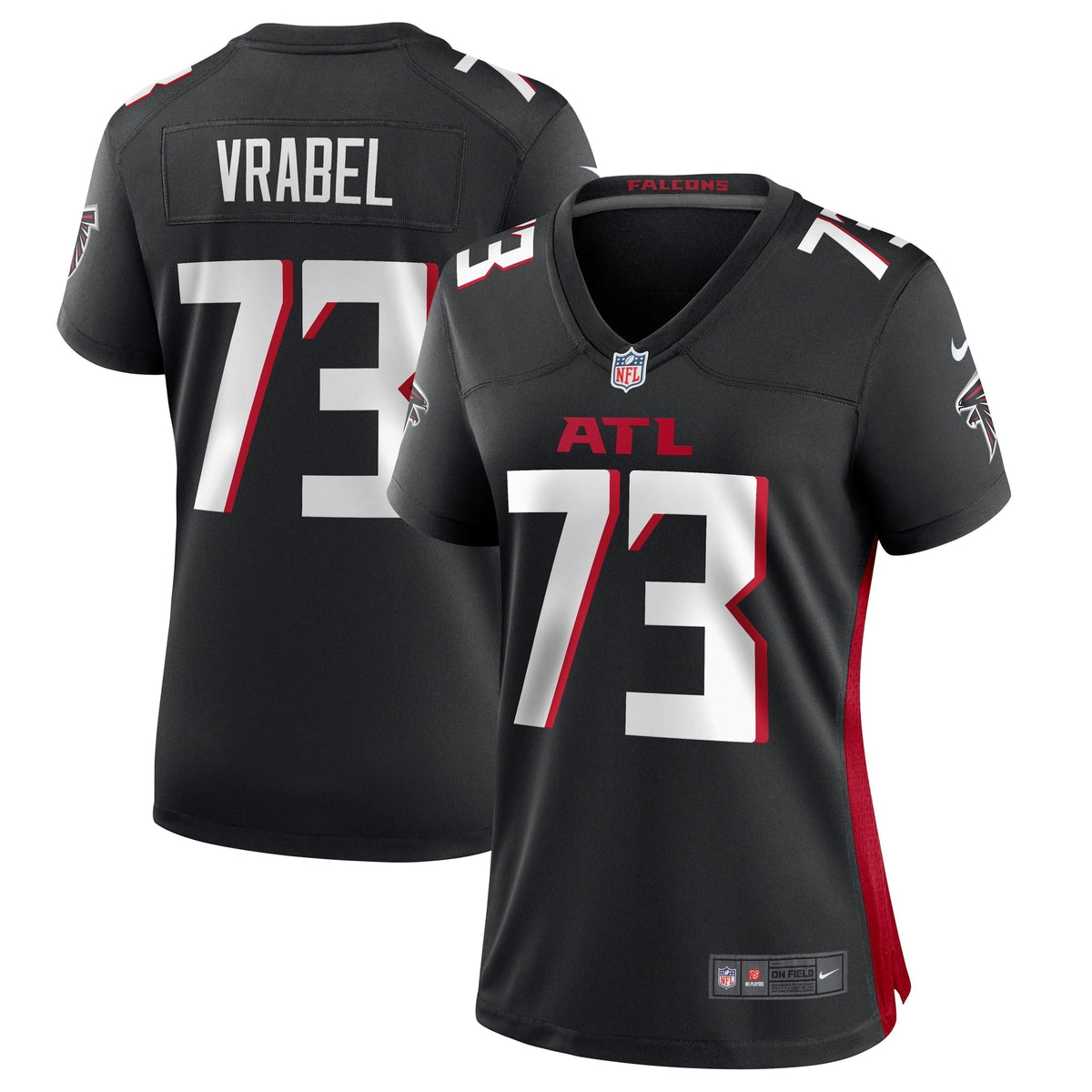 Women s Nike Tyler Vrabel Black Atlanta Falcons Player Game Jersey