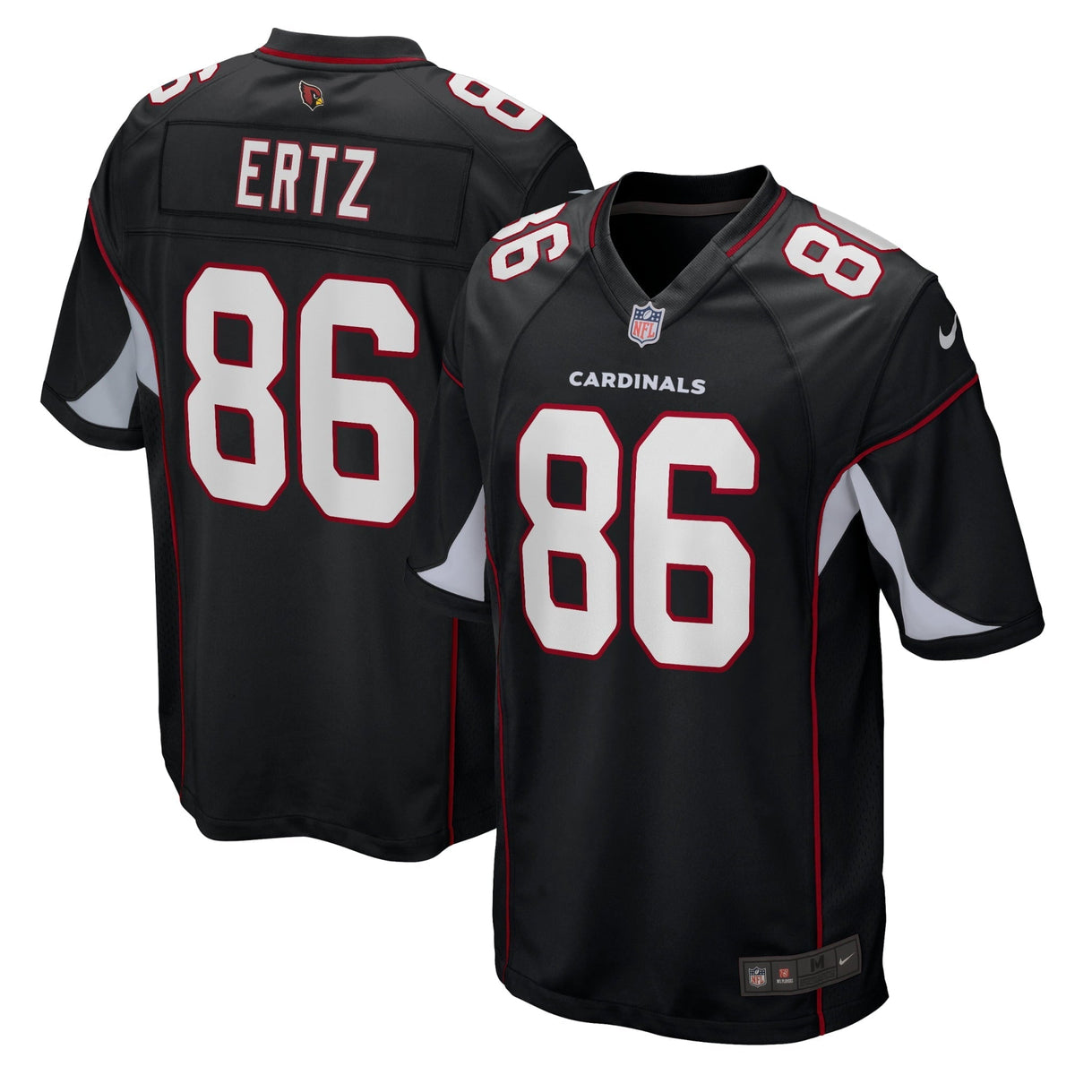 Men s Nike Zach Ertz Black Arizona Cardinals Alternate Player Game Jersey
