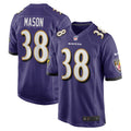 Men s Nike Ben Mason Purple Baltimore Ravens Game Jersey