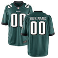 Philadelphia Eagles Nike Youth Custom Game Jersey   Midnight Green