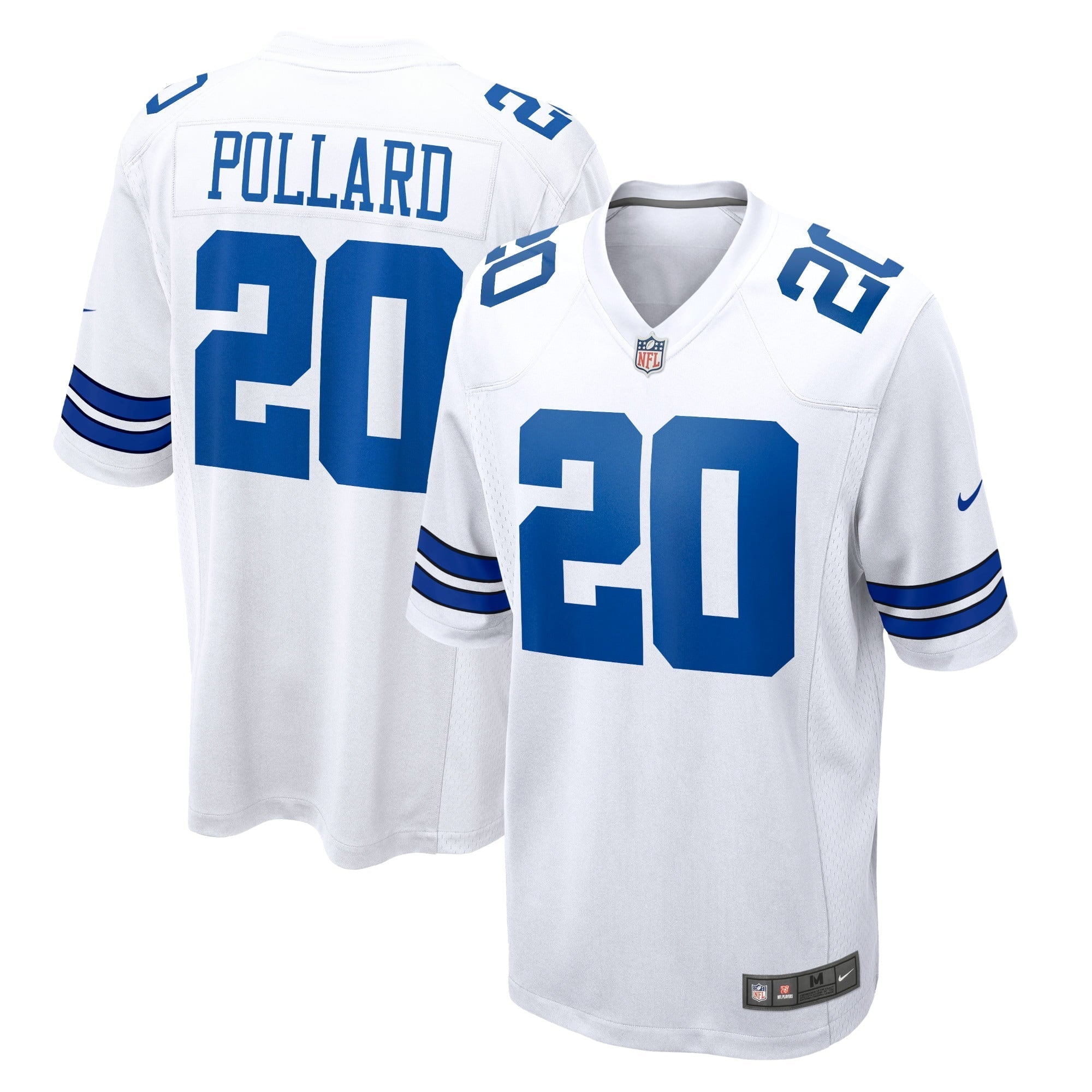 Men s Nike Tony Pollard White Dallas Cowboys Game Player Jersey