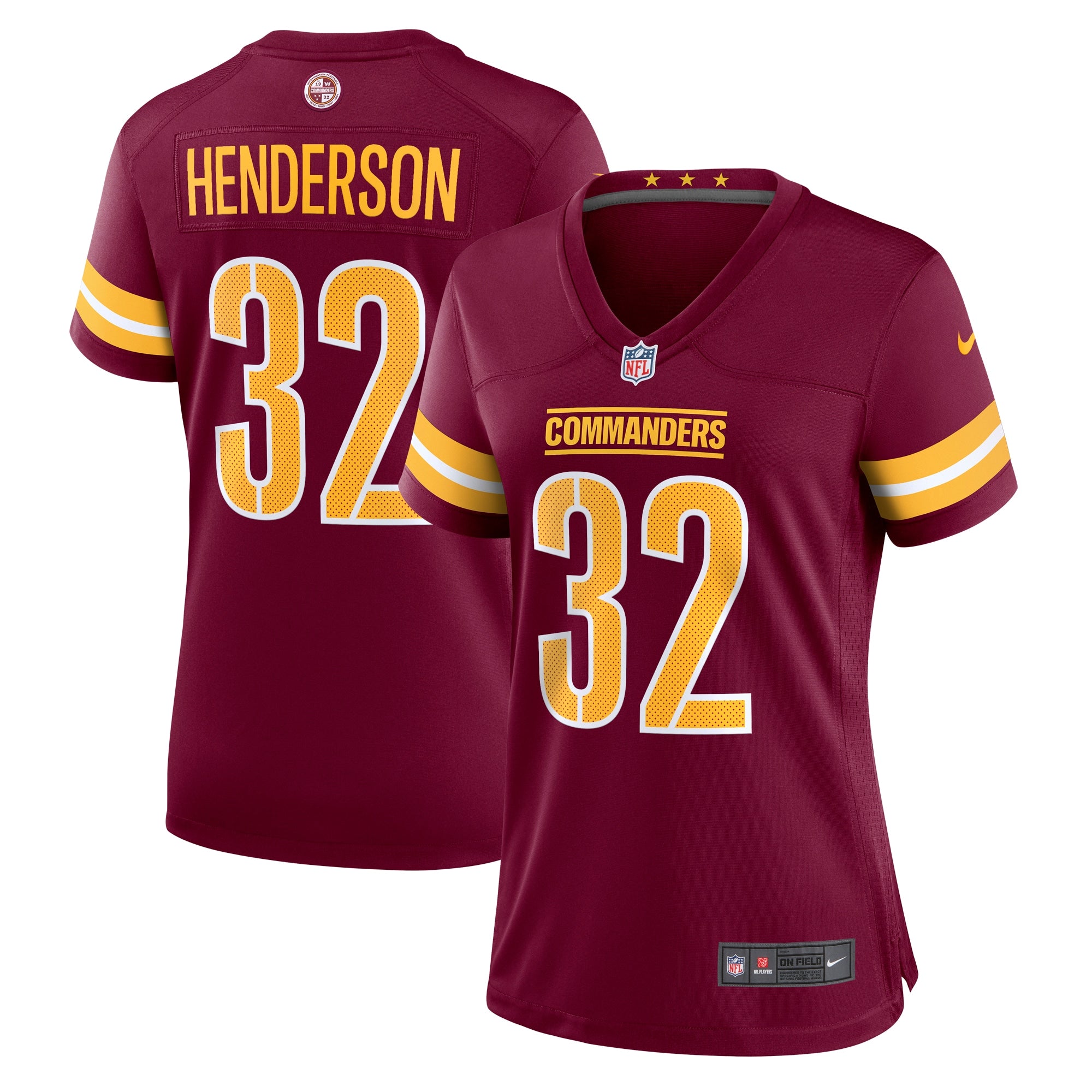 Xavier Henderson Washington Commanders Nike Women s Team Game Jersey   Burgundy