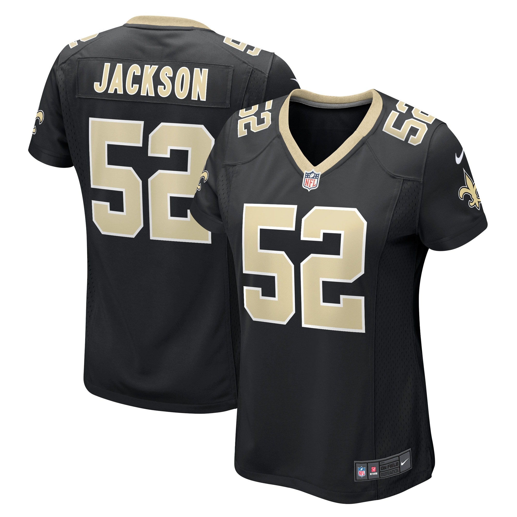 D Marco Jackson New Orleans Saints Nike Women s Game Player Jersey   Black