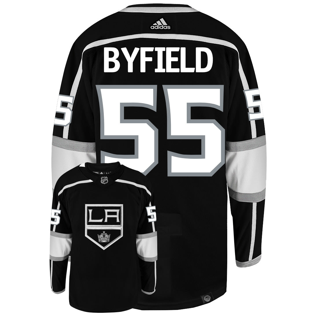 Quinton Byfield Los Angeles Kings Adidas Primegreen Authentic NHL Hockey Jersey