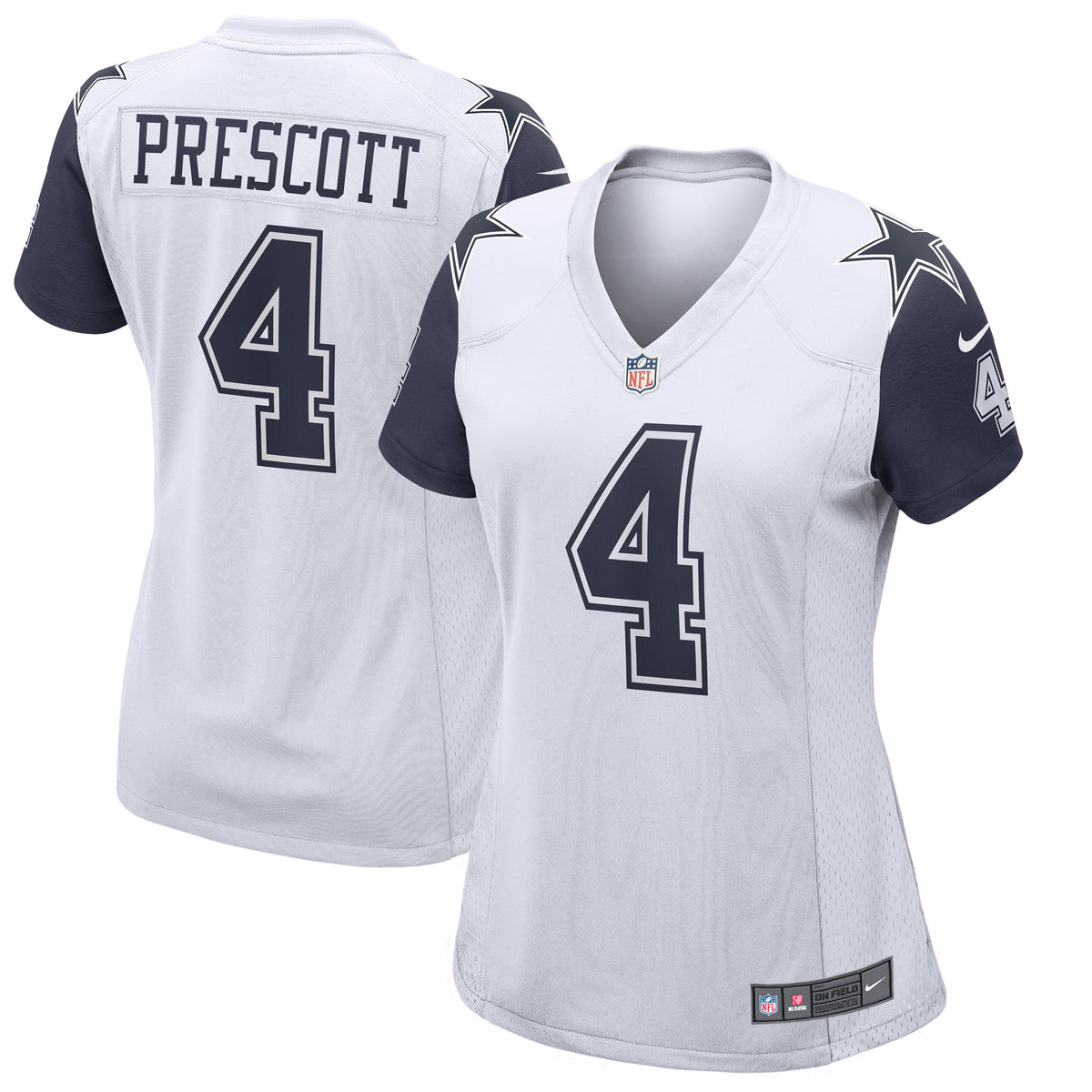 Dak Prescott Dallas Cowboys Nike Women s Alternate Game Jersey   White