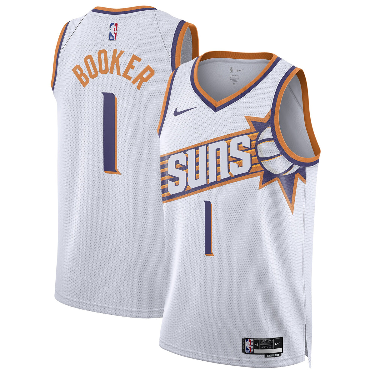 Devin Booker Phoenix Suns Nike Unisex Swingman Performance Jersey - Association Edition - White