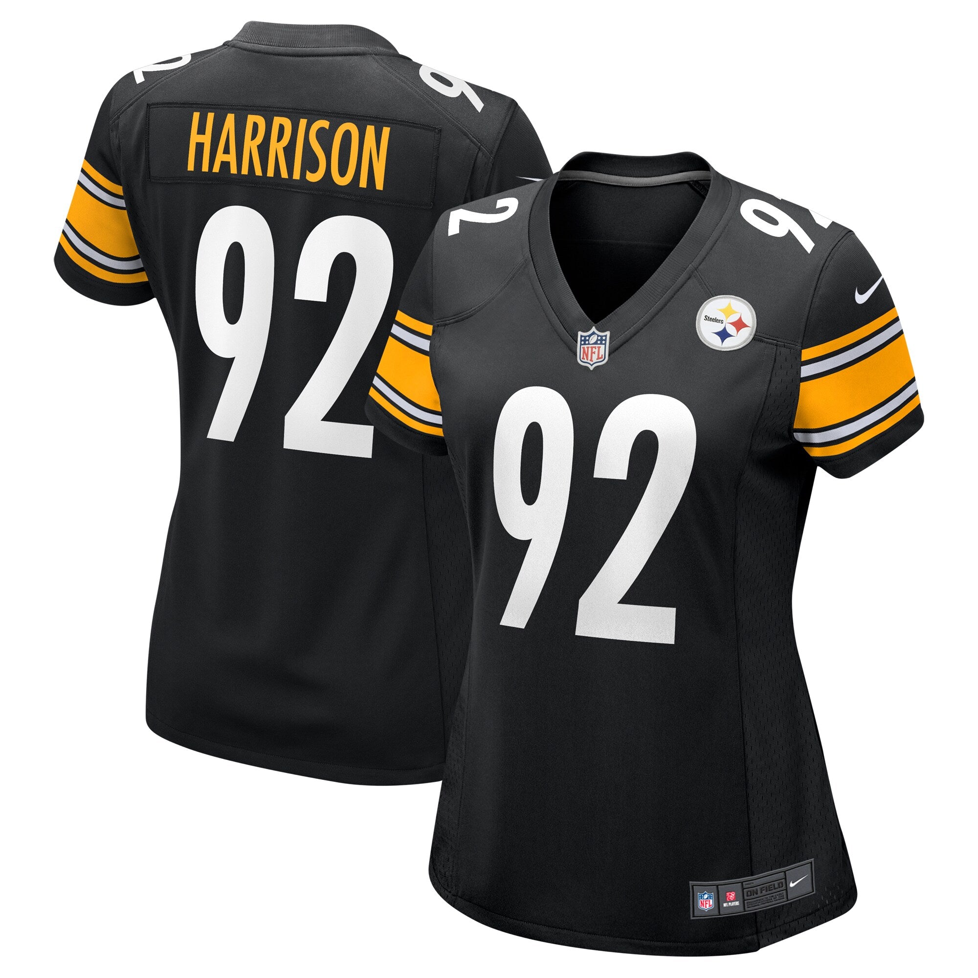 James Harrison Pittsburgh Steelers Nike Women s Retired Game Jersey   Black