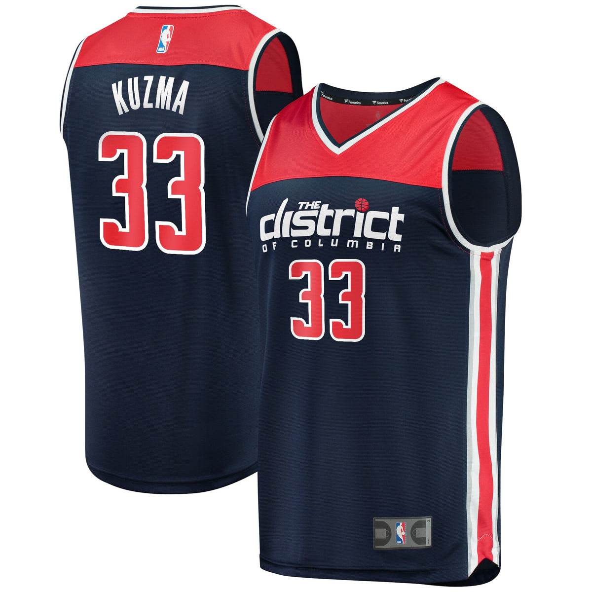 Kyle Kuzma Washington Wizards Fanatics Branded Youth 2021/22 Fast Break Player Jersey Navy - Statement Edition