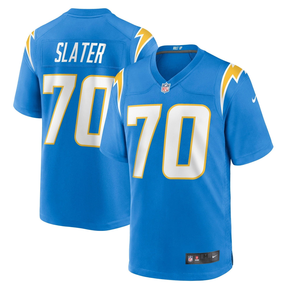 Men s Nike Rashawn Slater Powder Blue Los Angeles Chargers Game Jersey