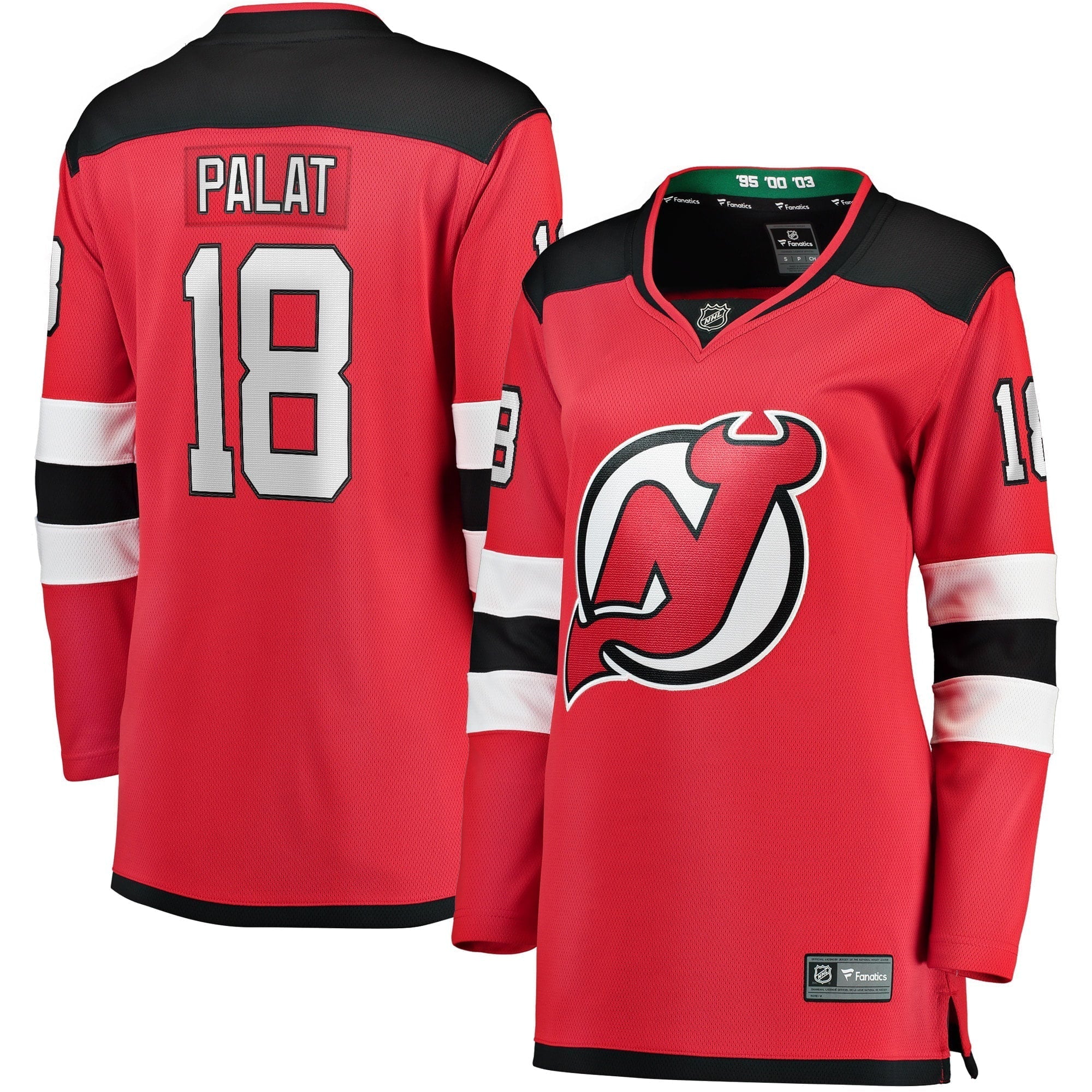 Women's Fanatics Branded Ondrej Palat Red New Jersey Devils Home Breakaway Player Jersey