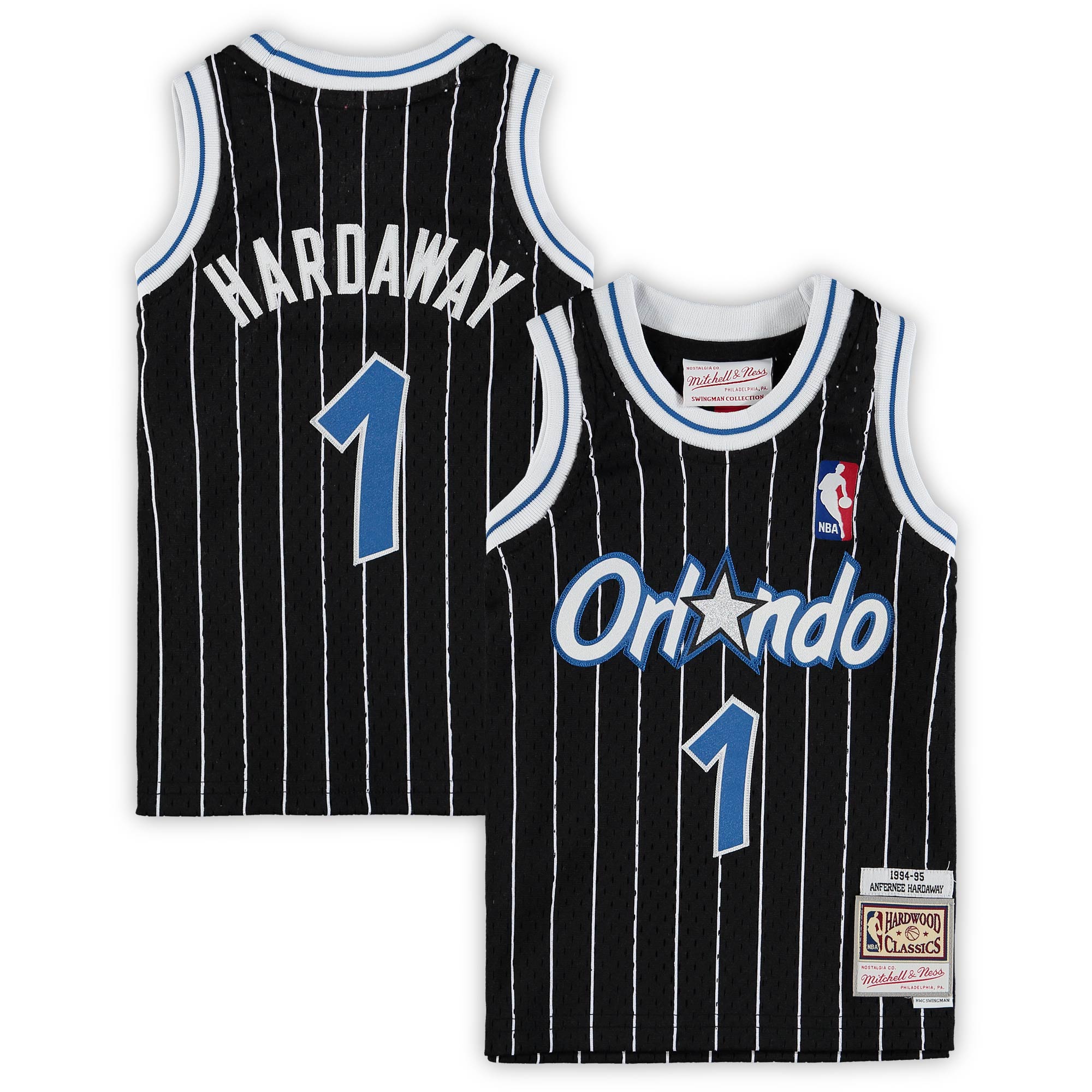 Penny Hardaway Orlando Magic Mitchell & Ness Infant 1994/95 Hardwood Classics Retired Player Jersey - Black