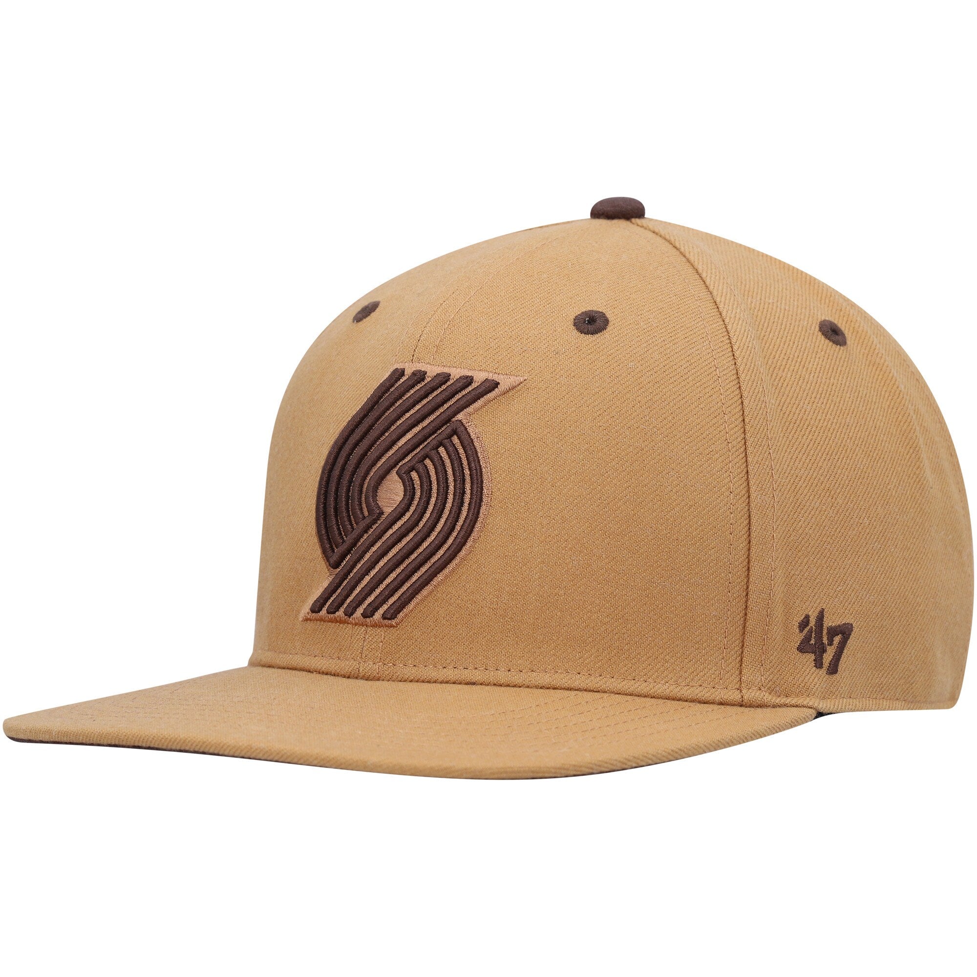 Portland Trail Blazers '47 Toffee Captain Snapback Hat - Tan