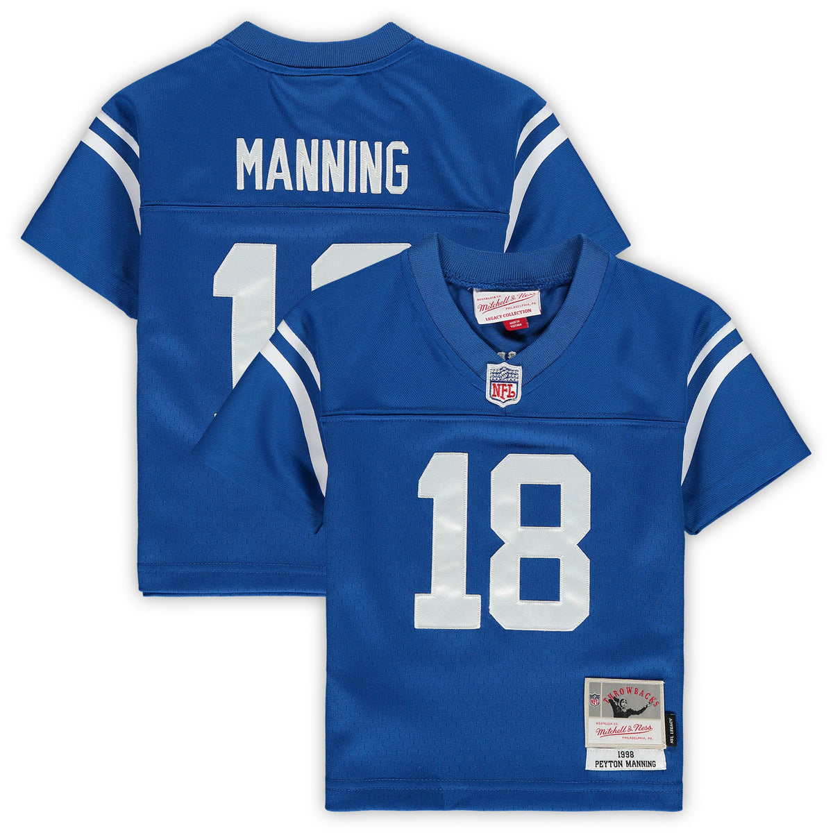 Peyton Manning Indianapolis Colts Mitchell   Ness Toddler 1998 Retired Legacy Jersey   Royal