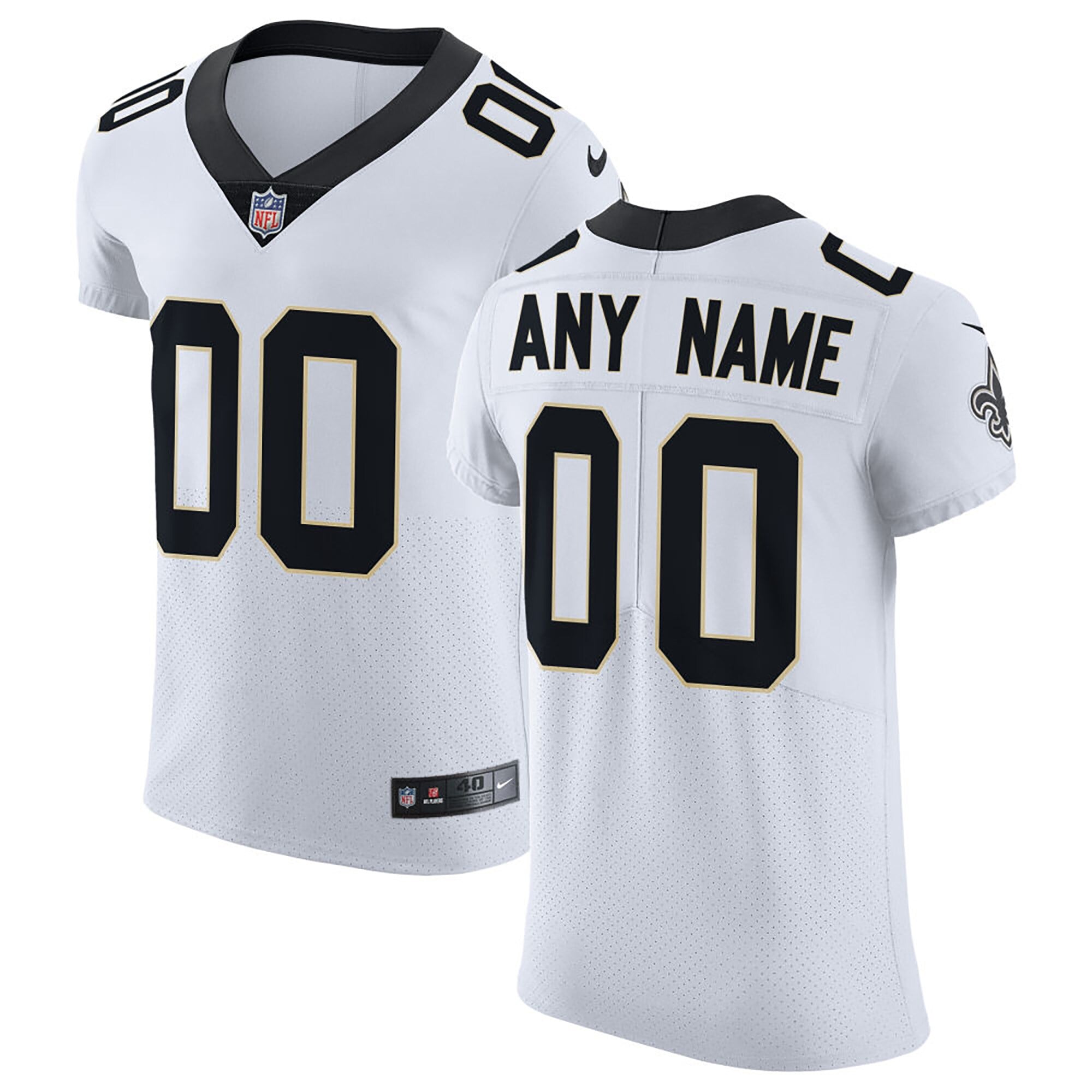 New Orleans Saints Nike Vapor Untouchable Elite Custom Jersey   White