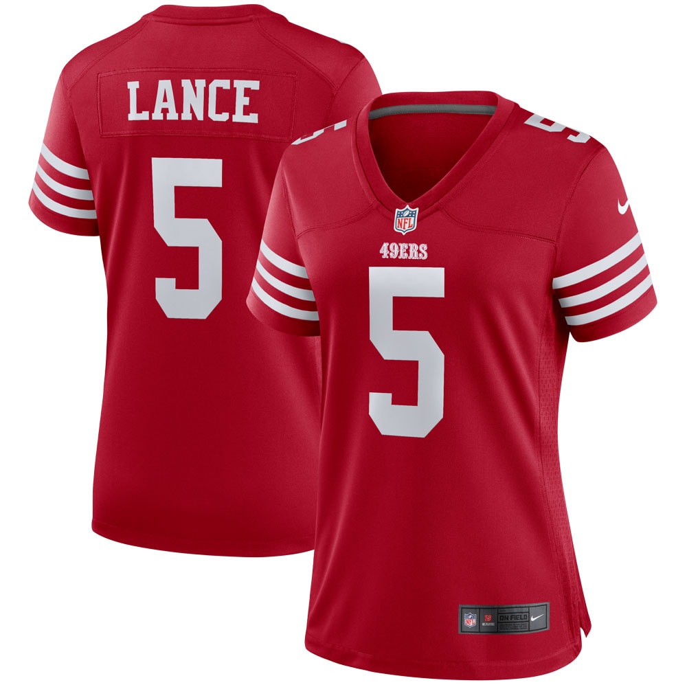 Trey Lance San Francisco 49ers Nike Women s Player Jersey   Scarlet