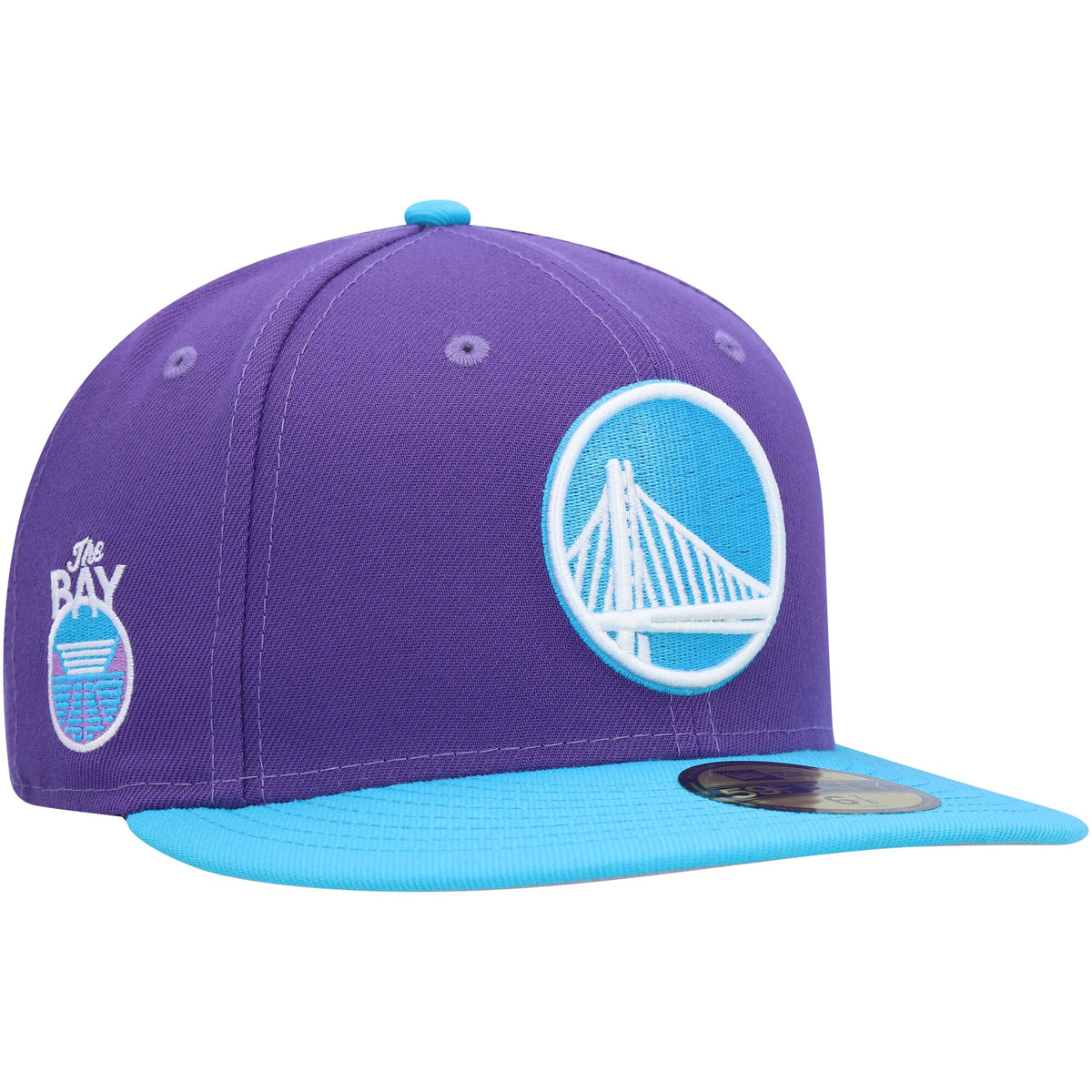 Golden State Warriors New Era Vice 59FIFTY Fitted Hat - Purple