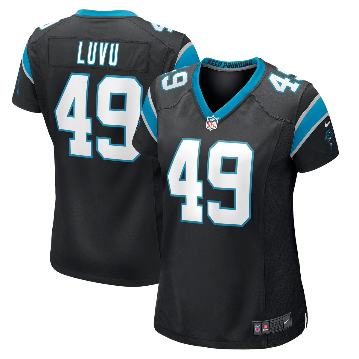 Frankie Luvu Carolina Panthers Nike Women s Game Jersey   Black
