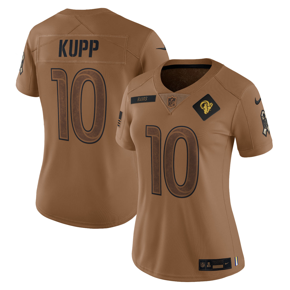 Cooper Kupp Los Angeles Rams Nike Women s 2023 Salute To Service Limited Jersey   Brown