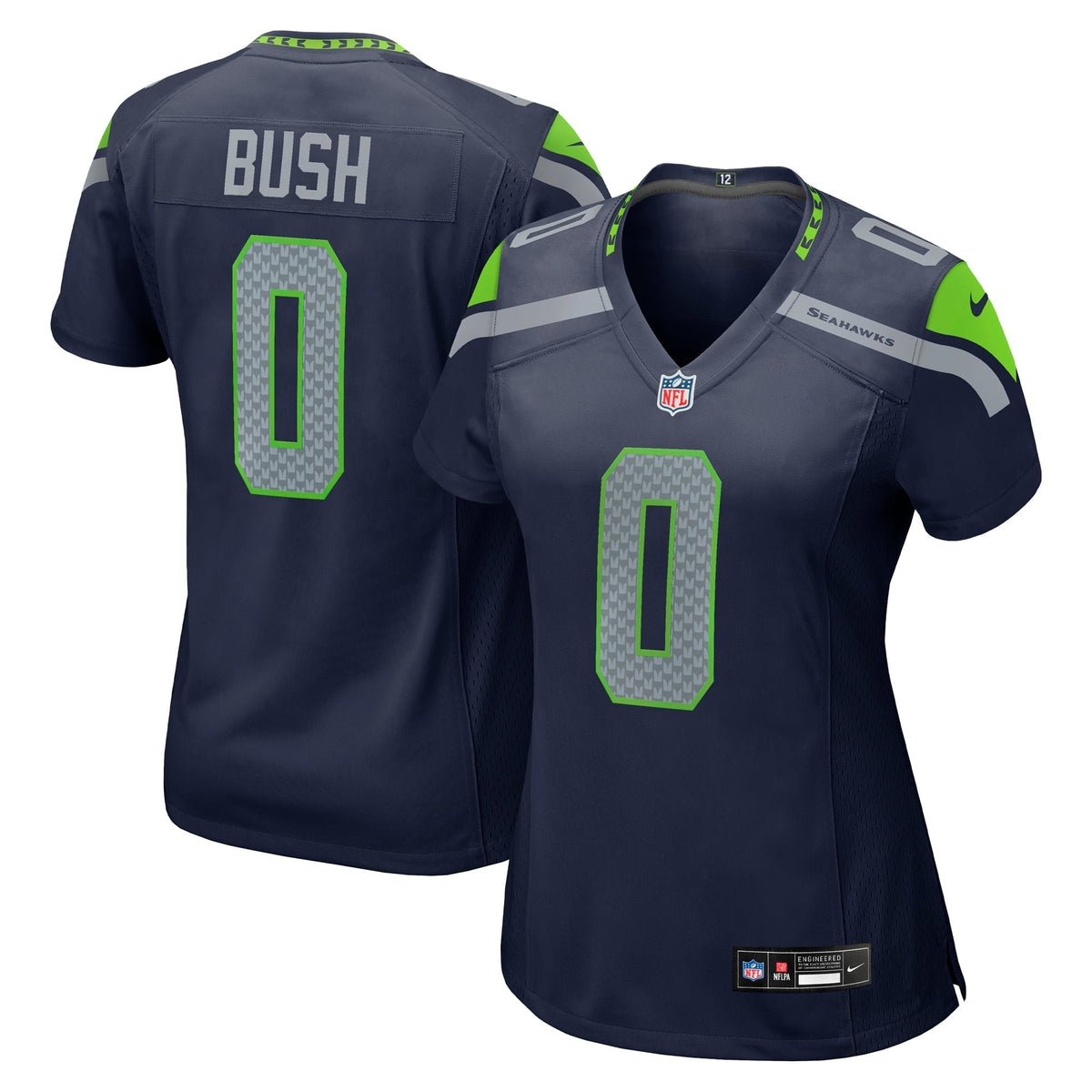 Women s Nike Devin Bush College Navy Seattle Seahawks Game Jersey
