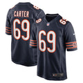 Men s Nike Ja Tyre Carter Navy Chicago Bears Game Player Jersey