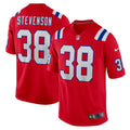 Men s Nike Rhamondre Stevenson Red New England Patriots Alternate Game Player Jersey