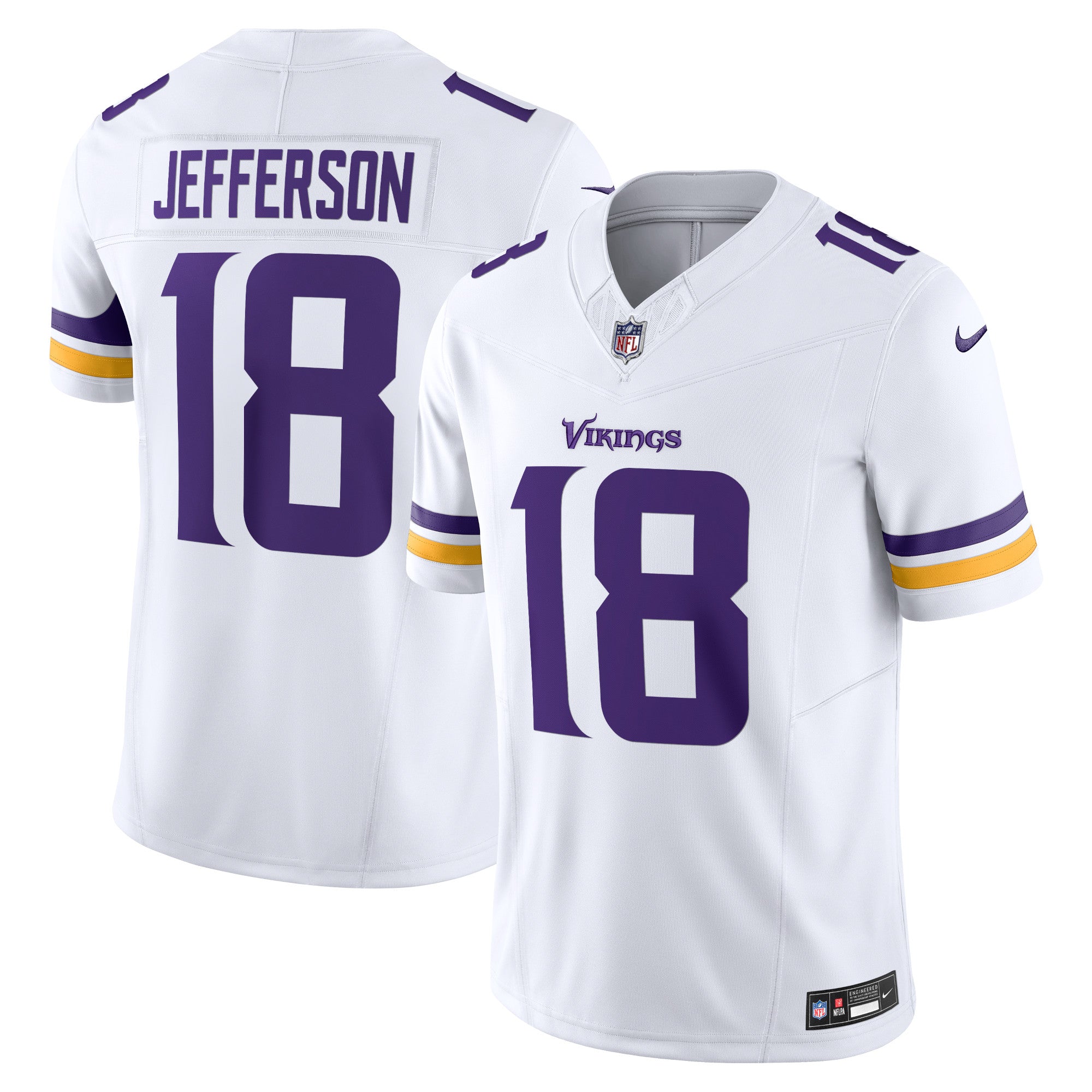 Justin Jefferson Minnesota Vikings Nike Vapor F.U.S.E. Limited Jersey   White
