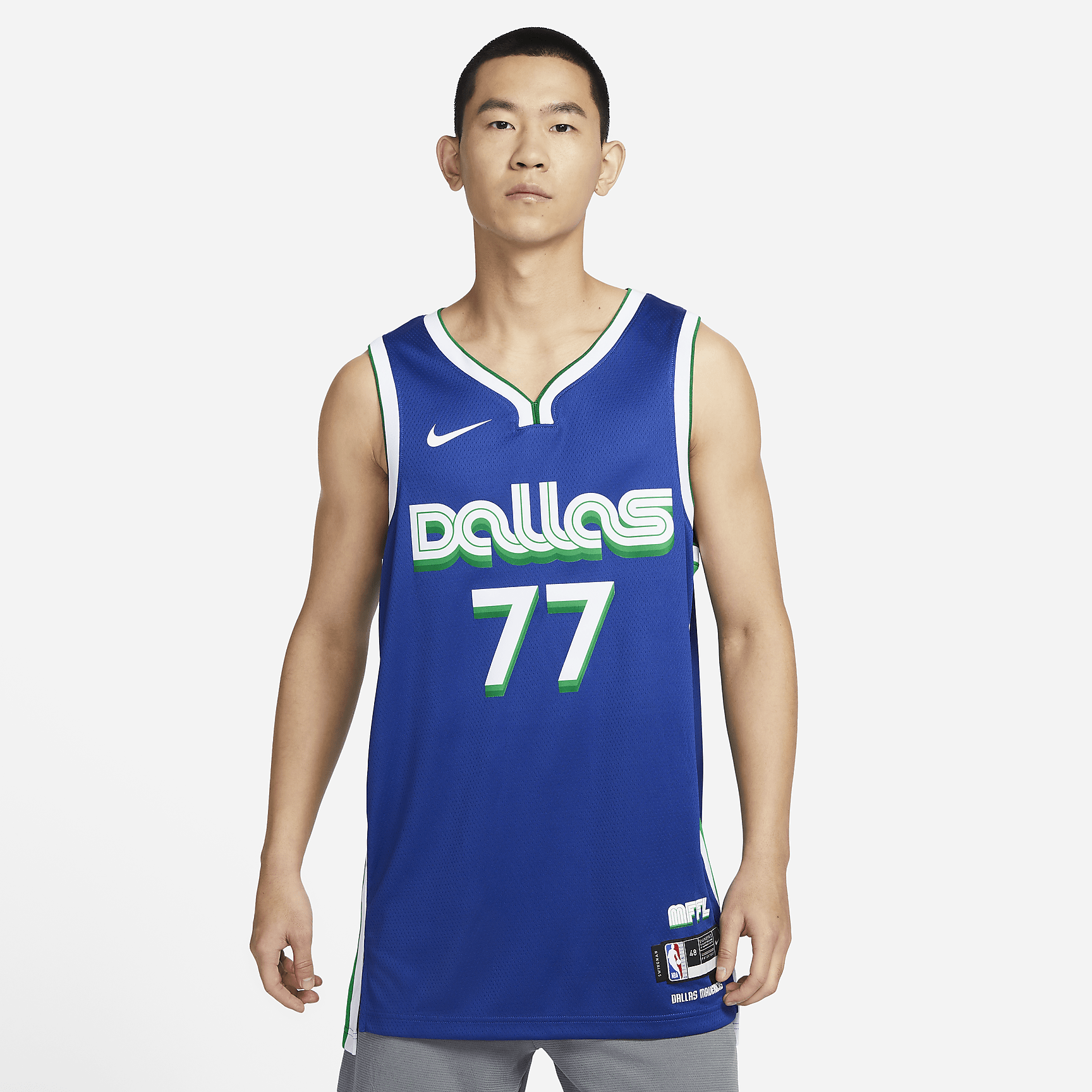 Luka Doncic Dallas Mavericks City Edition Nike Dri-FIT NBA Swingman Jersey - Rush Blue