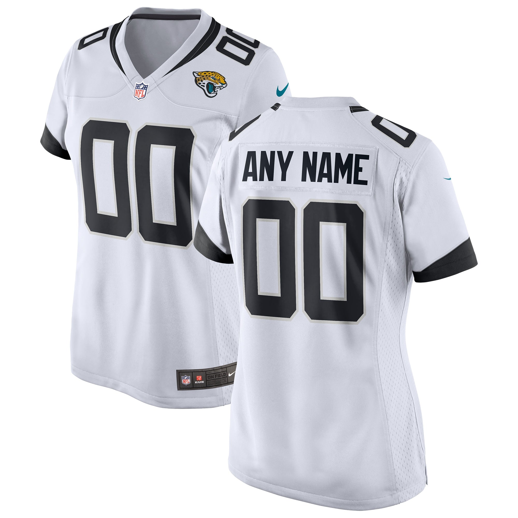 Jacksonville Jaguars Nike Women s Custom Game Jersey   White