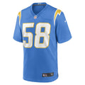 Men s Nike Tyreek Maddox-Williams Powder Blue Los Angeles Chargers Game Player Jersey