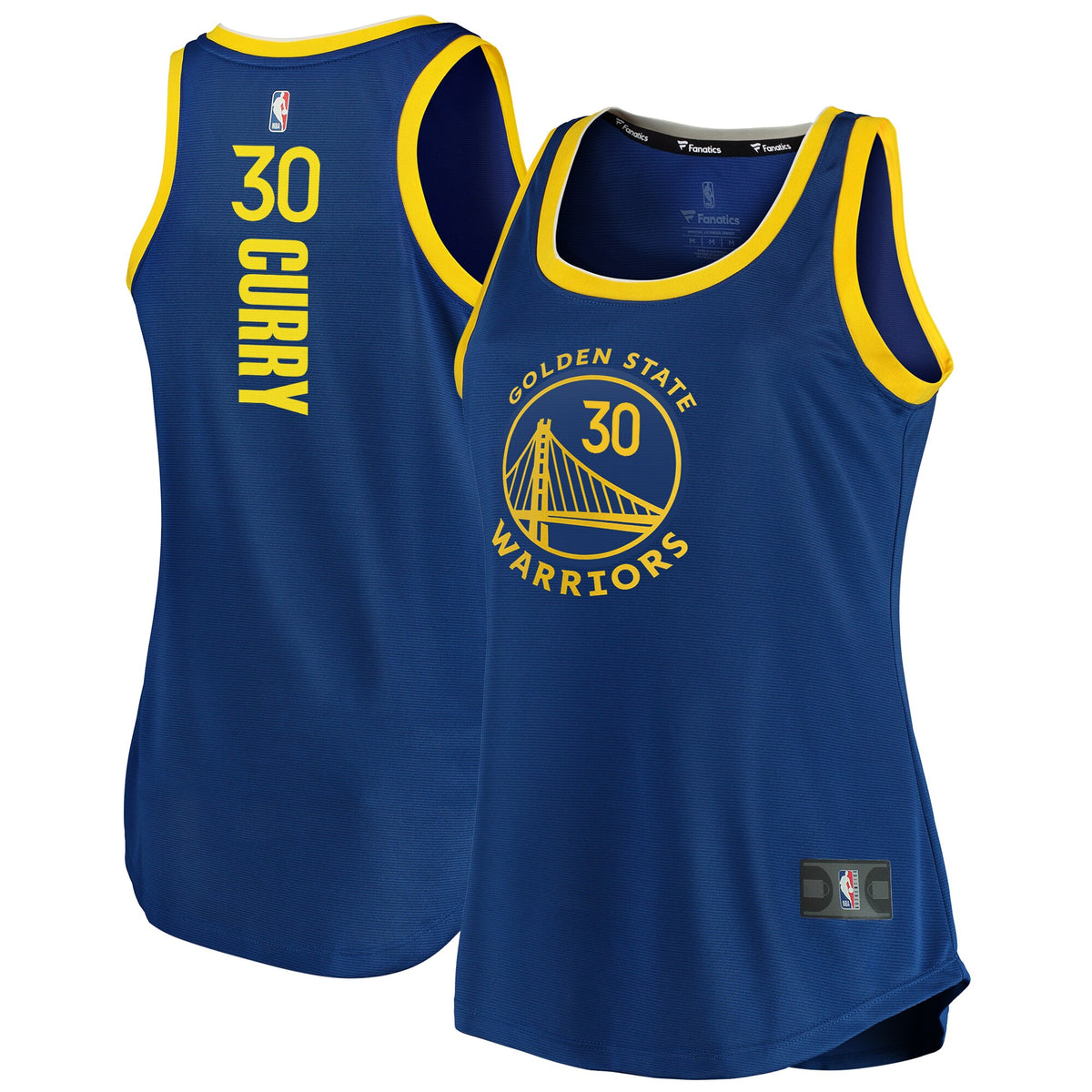 Stephen Curry Golden State Warriors Fanatics Branded Women's 2019/20 Fast Break Team Tank Jersey - Icon Edition - Royal