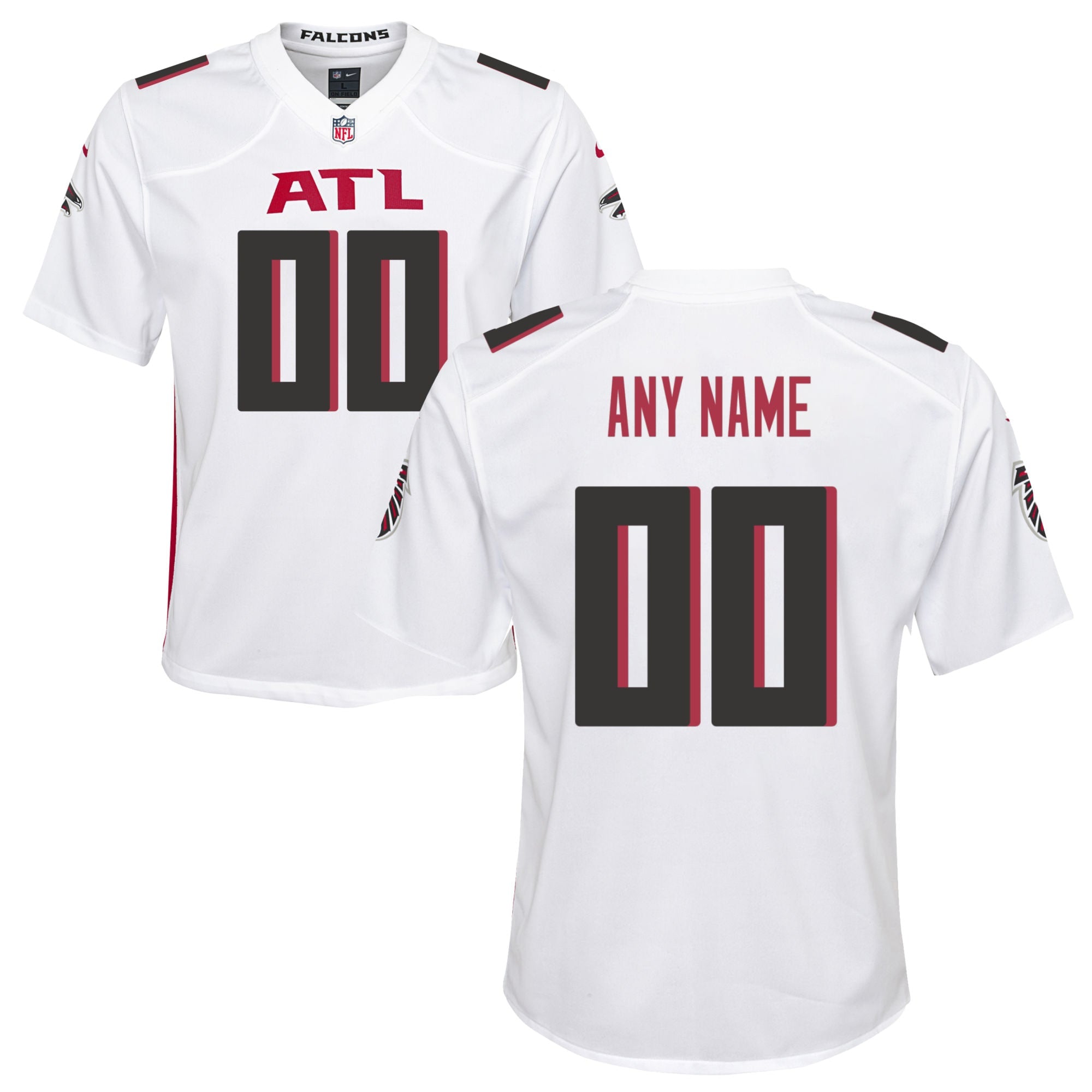 Nike Atlanta Falcons Youth Custom Game Jersey   White