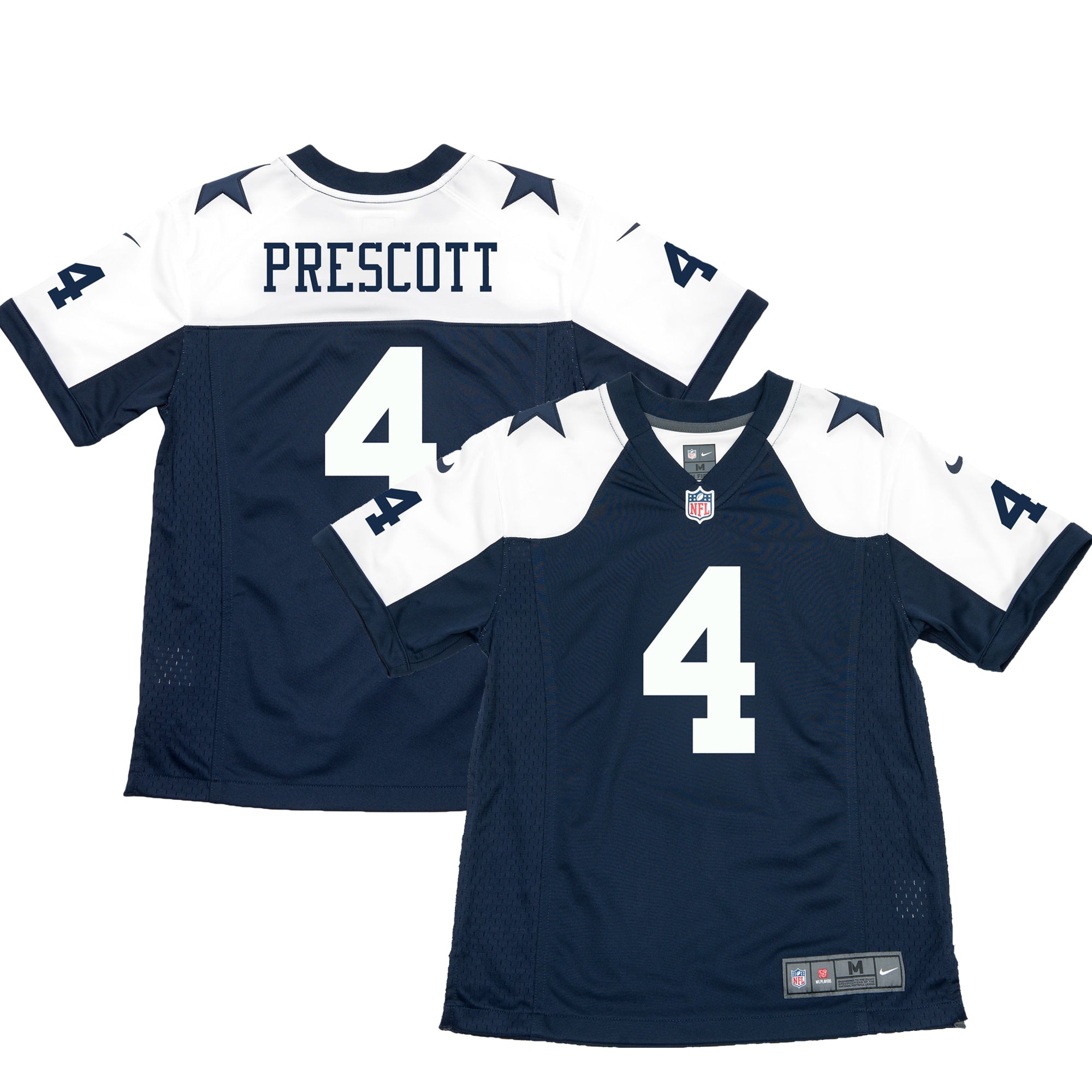 Dak Prescott Dallas Cowboys Nike Youth Throwback Game Jersey   Navy