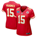Women s Nike Patrick Mahomes Red Kansas City Chiefs Super Bowl LVII Patch Game Jersey
