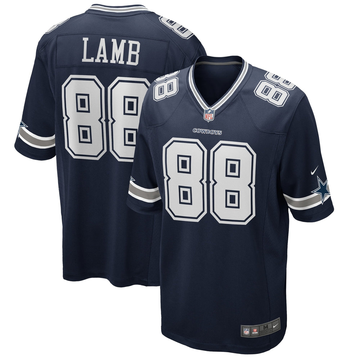Men s Nike CeeDee Lamb Navy Dallas Cowboys Game Jersey