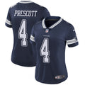 Women s Dallas Cowboys Dak Prescott Limited Player Jersey Navy Blue