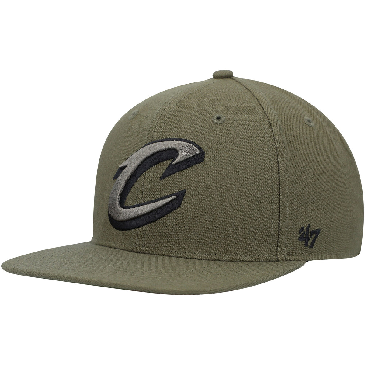 Cleveland Cavaliers '47 Ballpark Camo Captain Snapback Hat - Olive