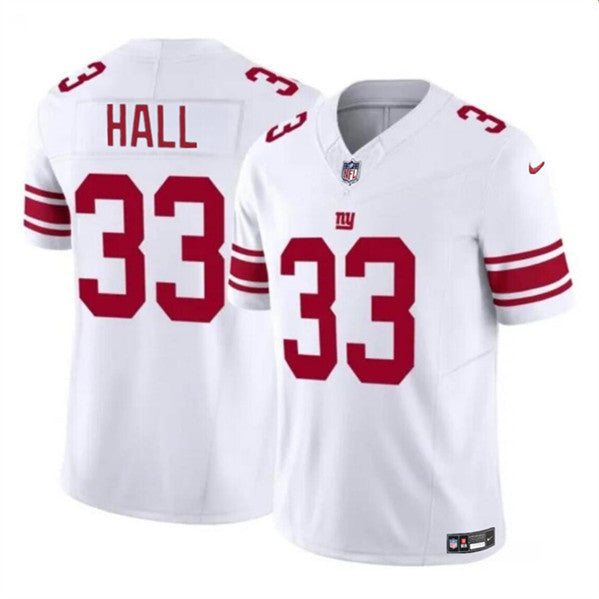 Men s New York Giants Hassan Hall White 2023 Vapor Untouchable Limited Stitched Jerseys