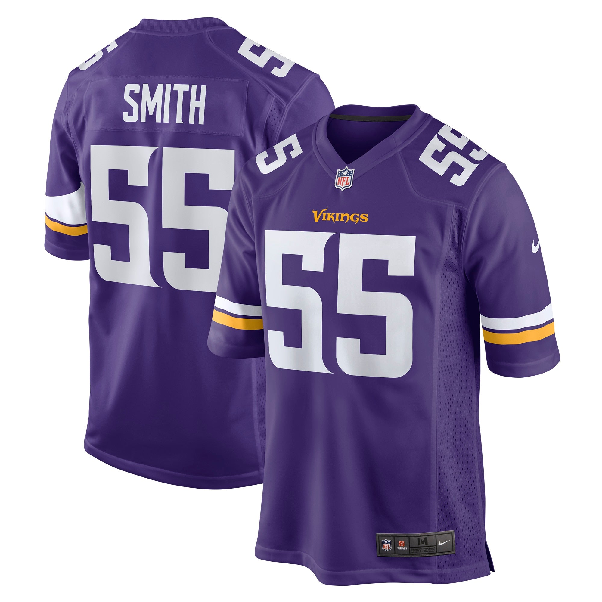 Za Darius Smith Minnesota Vikings Nike Game Jersey   Purple