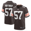 Men s Nike Brock Hoffman Brown Cleveland Browns Game Player Jersey