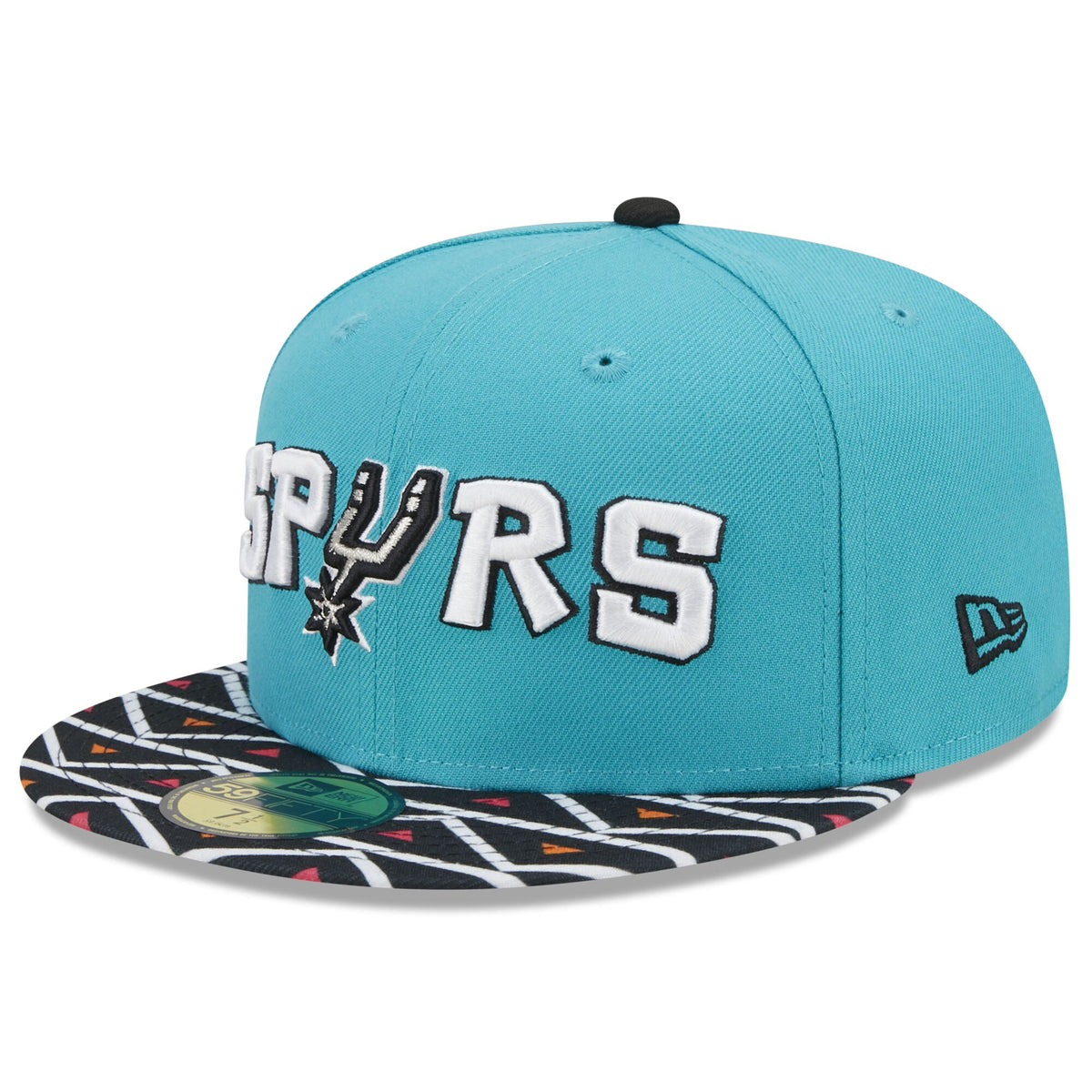 San Antonio Spurs New Era 2022/23 City Edition Official 59FIFTY Fitted Hat - Black