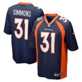 Justin Simmons Denver Broncos Nike Game Jersey   Navy